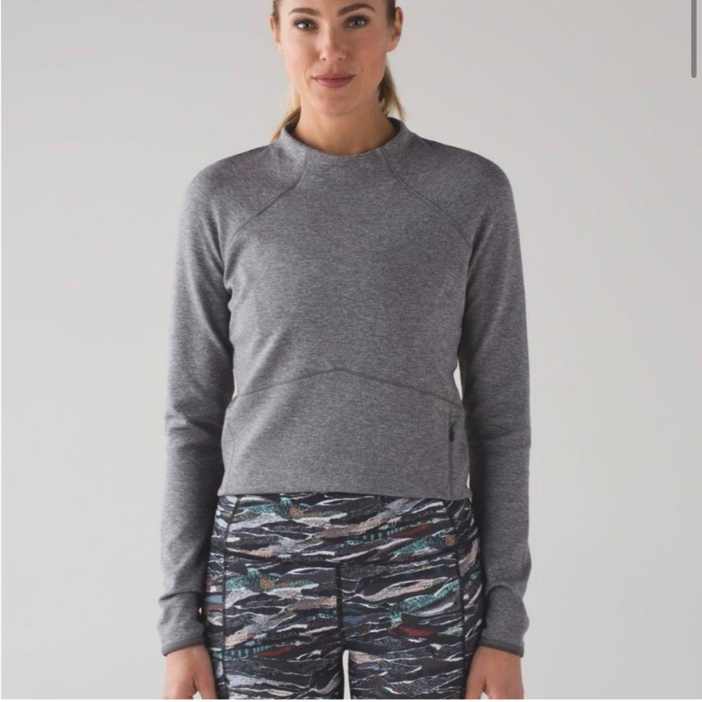 Lululemon Hill and Valley mock neck long sleeve pullover
